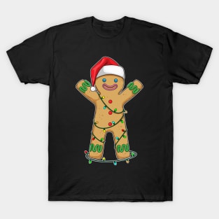 Gingerbread man Christmas Fairy lights T-Shirt